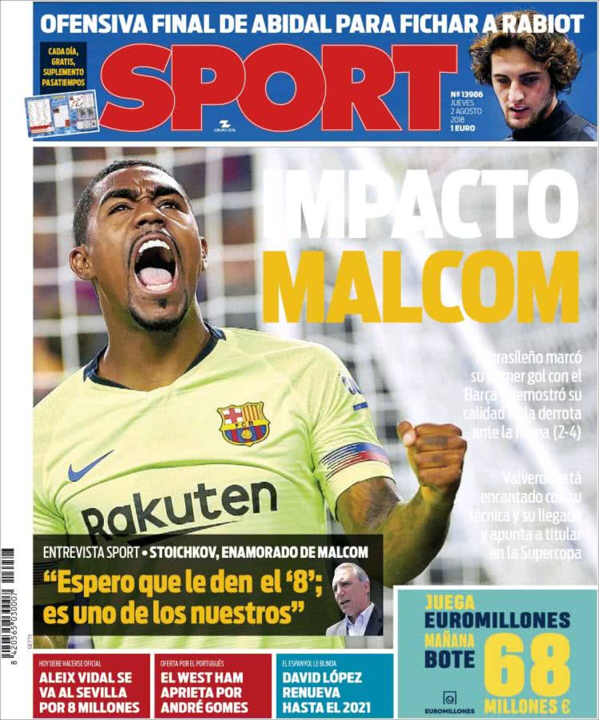 Ce scriu azi ziarele de sport din lume (2 august 2018)