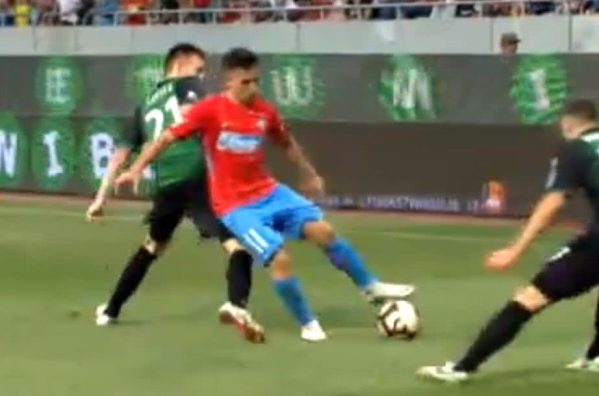 FOTO "Messi" de România » Gol FABULOS marcat de Moruțan în FCSB - Rudar