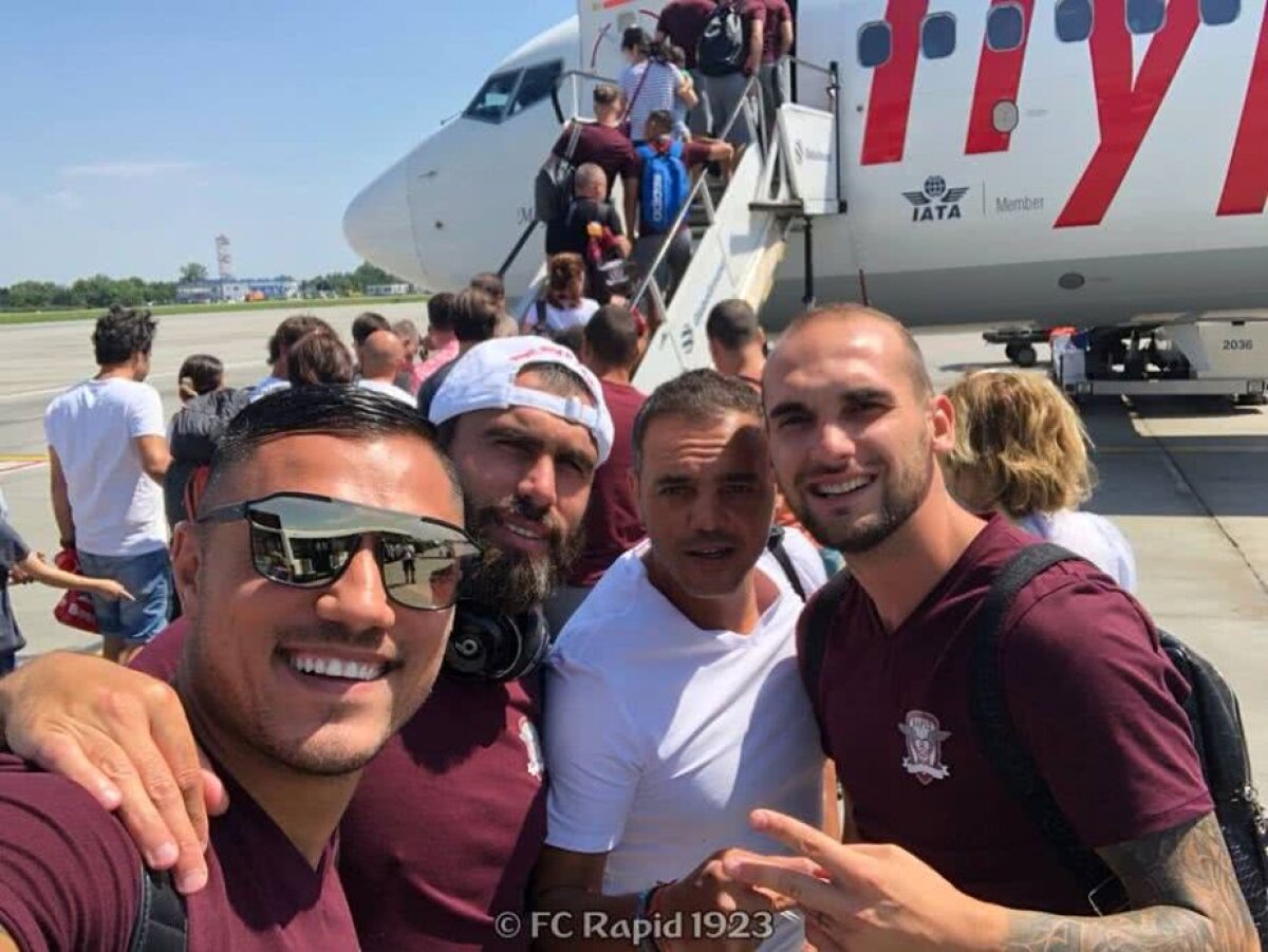 RAPID BUCUREȘTI. FOTO Rapidiștii au plecat în Turcia și au cu ei două nume noi » Matulevicius și un fotbalist trecut pe la Academia Borussiei Dortmund
