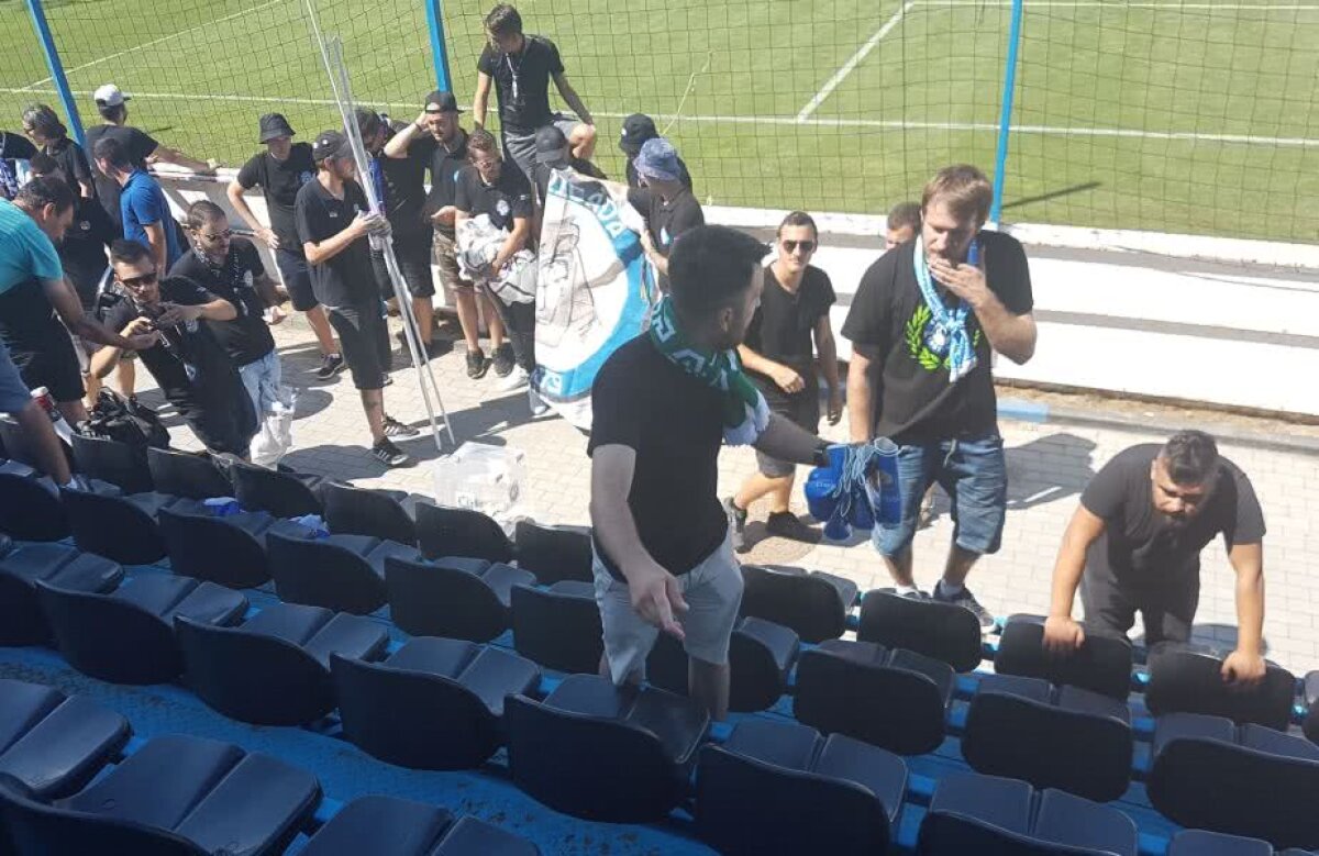 GALERIE FOTO Au luat exemplu de la japonezi » Gestul fantastic al fanilor lui SSC Farul, la finalul meciului jucat pe stadionul lui Gică Hagi