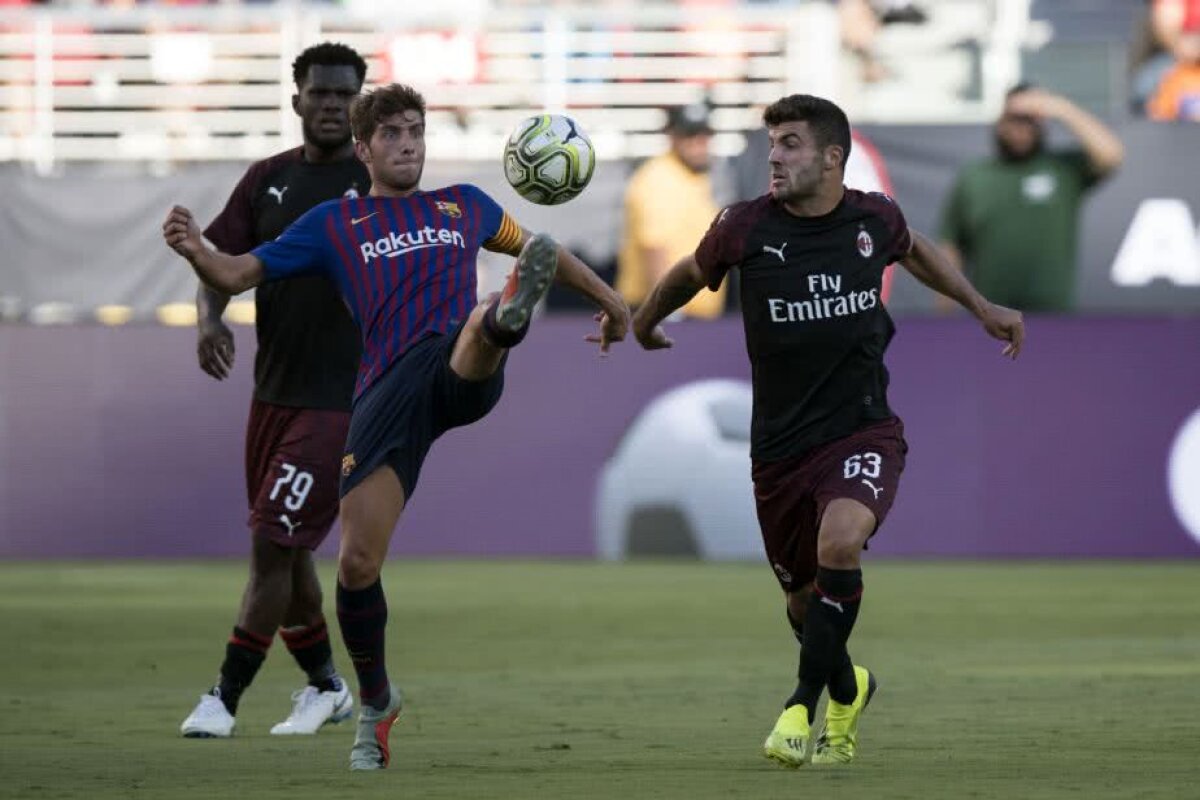 VIDEO Încă o înfrângere pentru Barcelona! Milan s-a impus după o gafă uriașă în defensivă