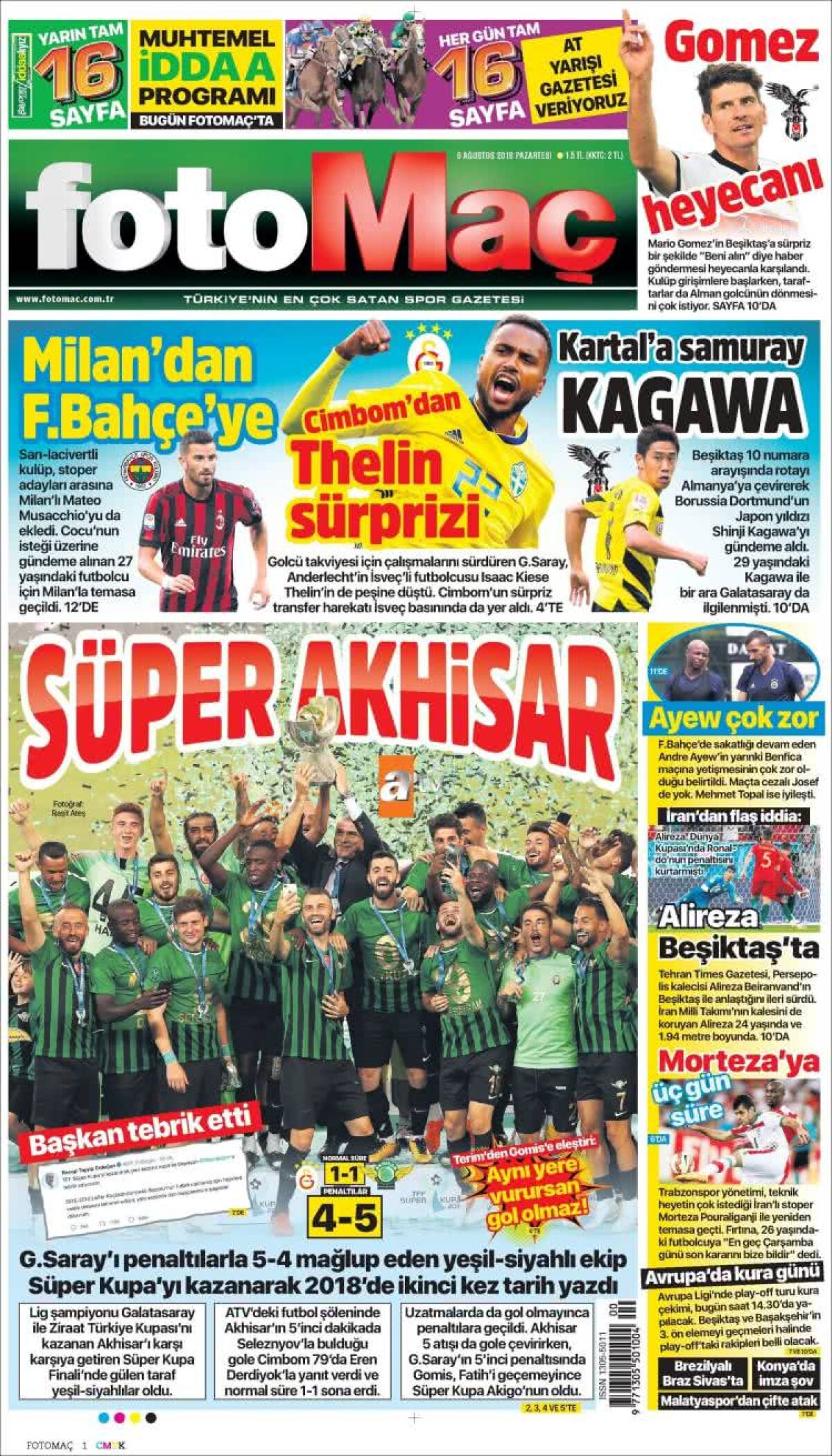 Ce scriu azi ziarele de sport din lume (6 august 2018)