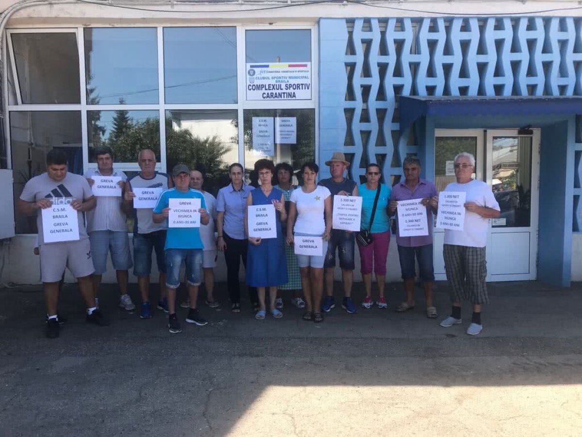 VIDEO+FOTO La negocieri cu Minciunescu! Angajații din sportul românesc au intrat în grevă generală » Ministrul Ioana Bran este în concediu