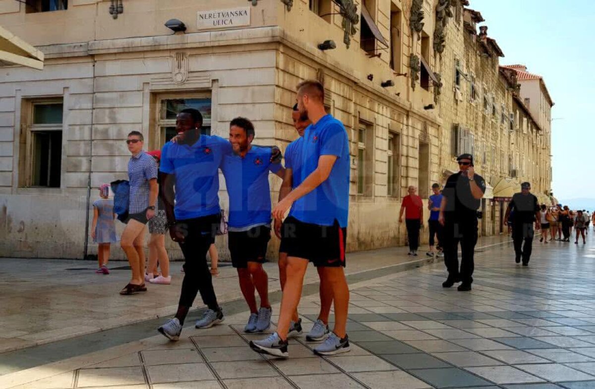 CORESPONDENȚĂ GSP DIN SPLIT // VIDEO+FOTO EXCLUSIV Steliștii au luat pulsul orașului Split » Jucătorii, urmăriți în permanență de 3 polițiști + Dică a ajutat doi fani