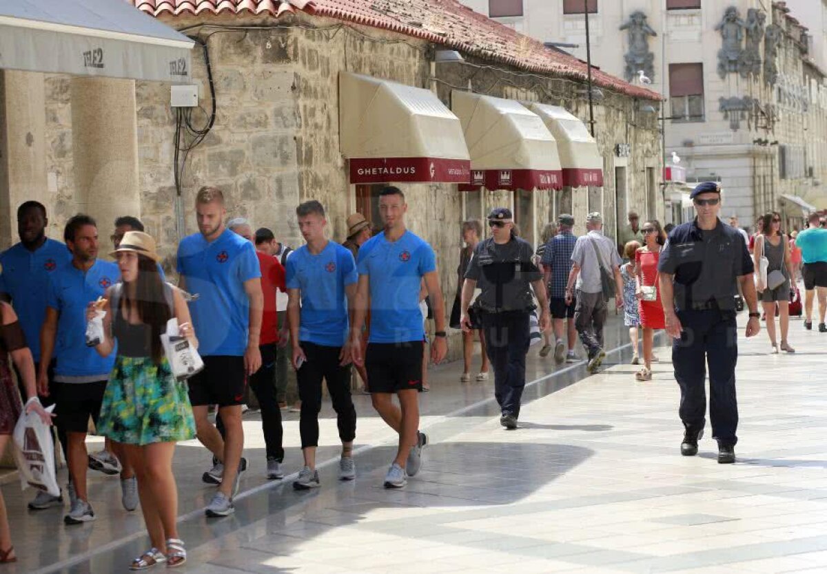 CORESPONDENȚĂ GSP DIN SPLIT // VIDEO+FOTO EXCLUSIV Steliștii au luat pulsul orașului Split » Jucătorii, urmăriți în permanență de 3 polițiști + Dică a ajutat doi fani