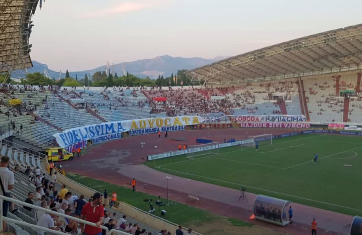 HAJDUK SPLIT - FCSB 0-0 // FOTO Machiavelic! Roș-albaștrii au dezamăgit la Split, dar au rezistat fără gol primit » Calificarea se joacă în retur