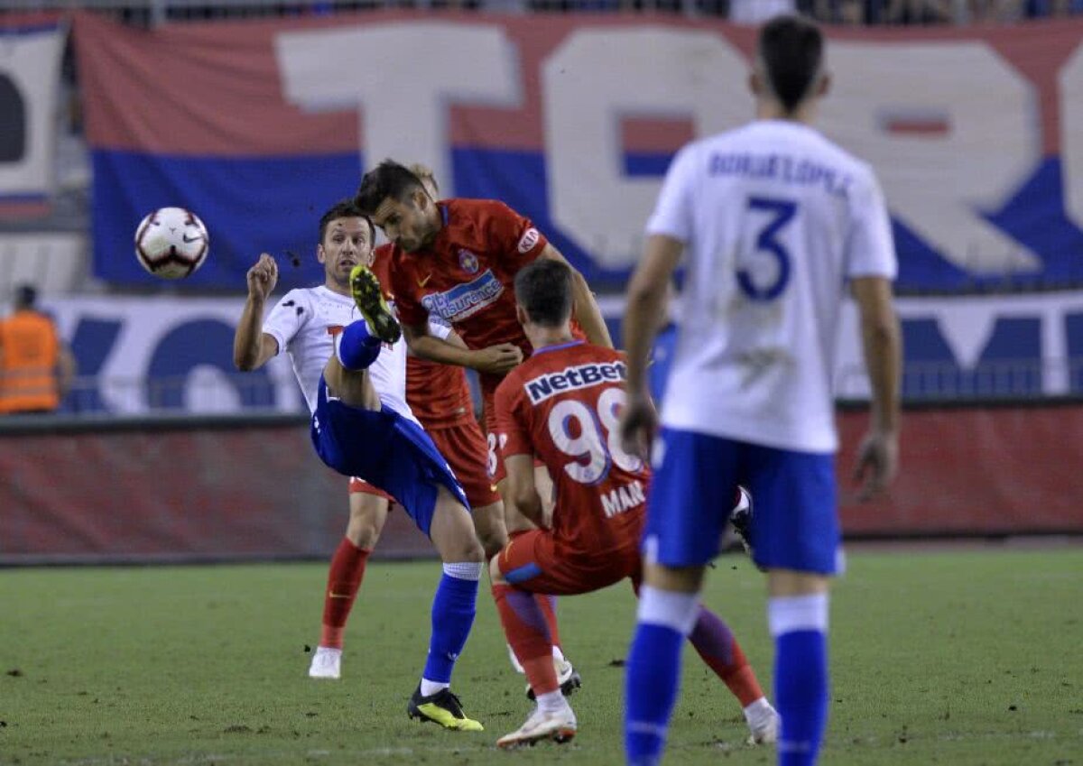 HAJDUK SPLIT - FCSB 0-0 // FOTO Machiavelic! Roș-albaștrii au dezamăgit la Split, dar au rezistat fără gol primit » Calificarea se joacă în retur