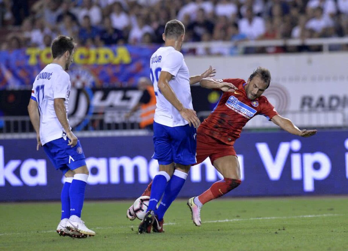 HAJDUK SPLIT - FCSB 0-0 // FOTO Machiavelic! Roș-albaștrii au dezamăgit la Split, dar au rezistat fără gol primit » Calificarea se joacă în retur