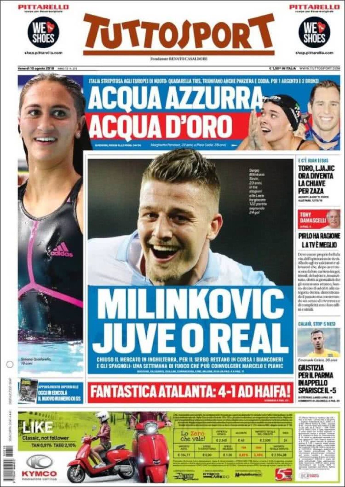 Ce scriu azi ziarele de sport din lume (10 august 2018)