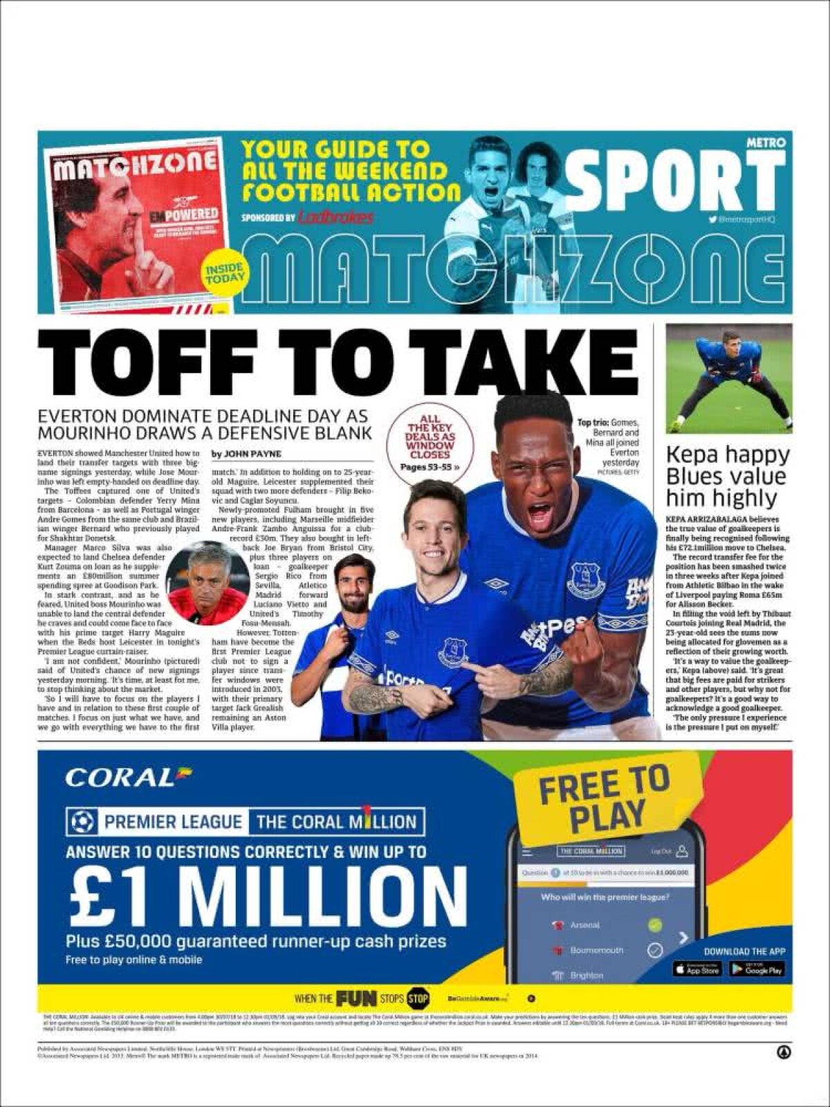 Ce scriu azi ziarele de sport din lume (10 august 2018)