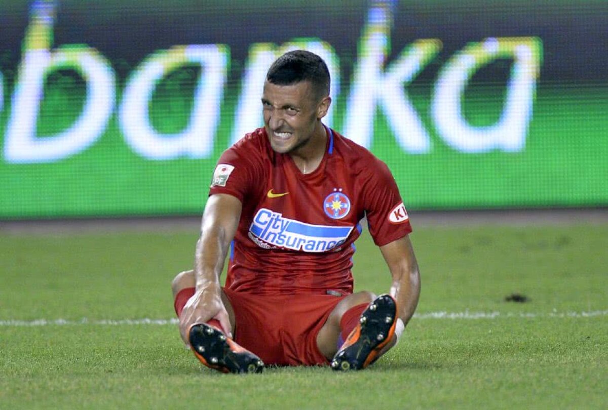 GALERIE FOTO Imaginile suferinței după meciul Hajduk - FCSB! Doi steliști au ieșit purtați pe brațe de pe teren + Număr record de faulturi