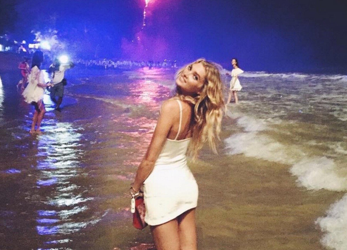 FOTO "Îngerul" care a jucat baschet profesionist » Superba Elsa Hosk e pasionată de sport