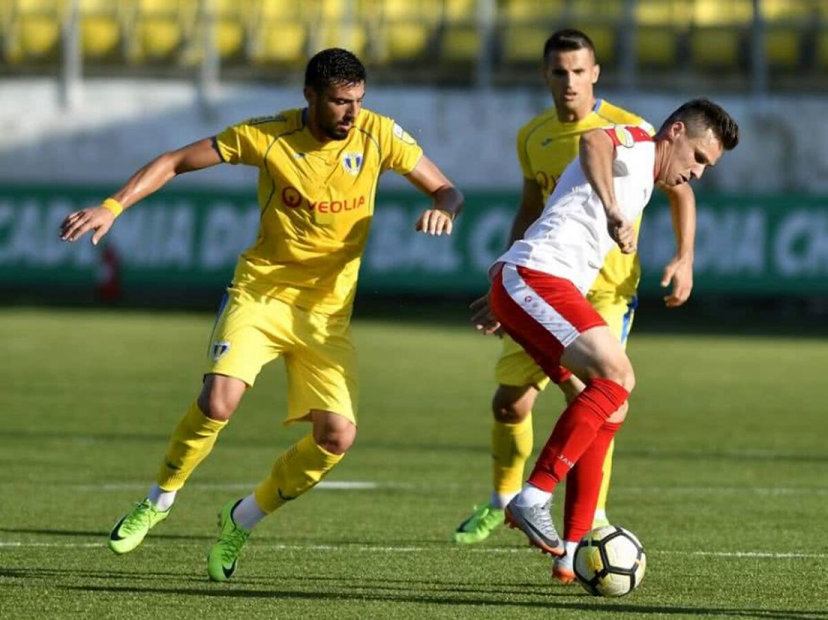 FOTO Petrolul Ploiești, primul pas spre promovarea în Liga 1! "Dubla" fundașului cu 122 de meciuri în Liga 1 a rezolvat partida