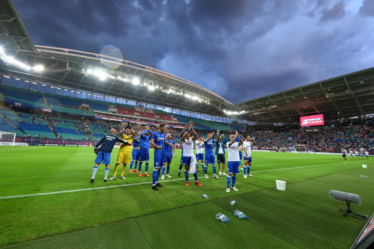 LEIPZIG - U CRAIOVA 3-1 // VIDEO+FOTO Craiova marchează în prelungiri și păstrează speranțe teoretice pentru calificare » Echipele românești sunt însă fără victorie în fața nemților din 2006!