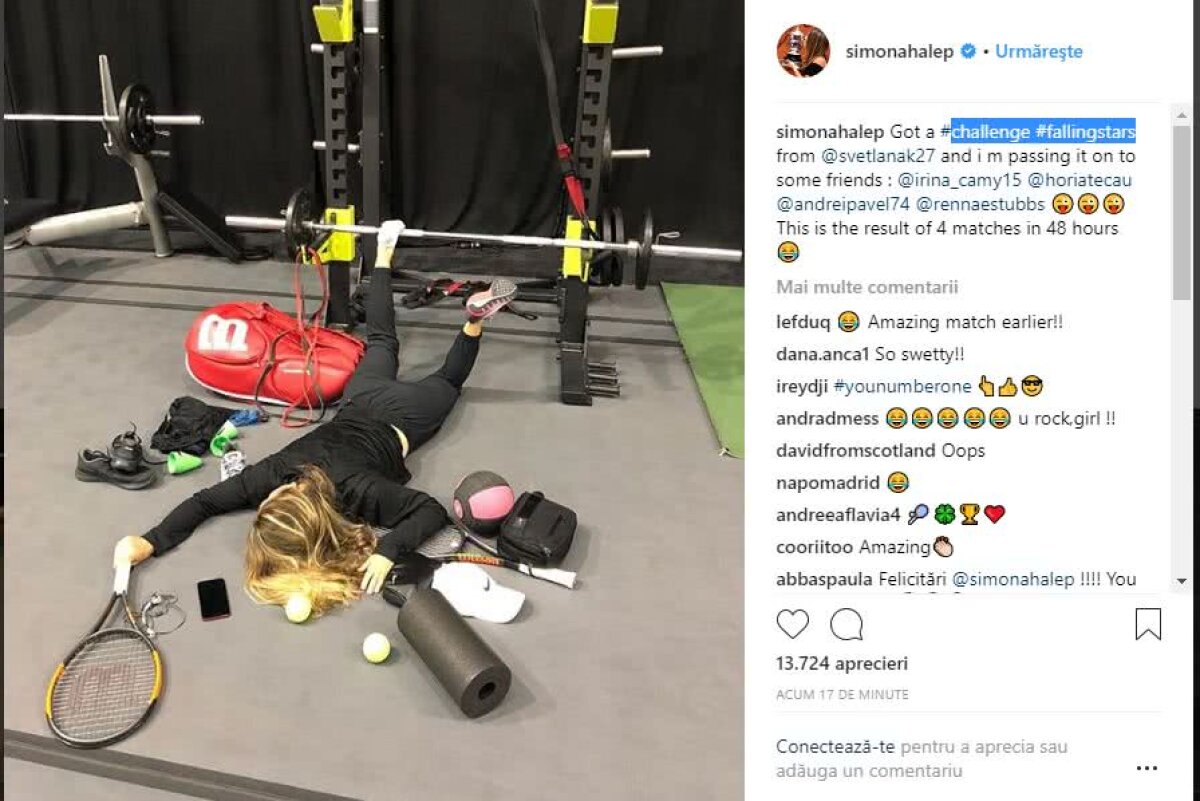 SIMONA HALEP. FOTO Imagine neașteptată din vestiarul liderului WTA: "Ăsta e rezultatul a 4 meciuri în 48 de ore!"
