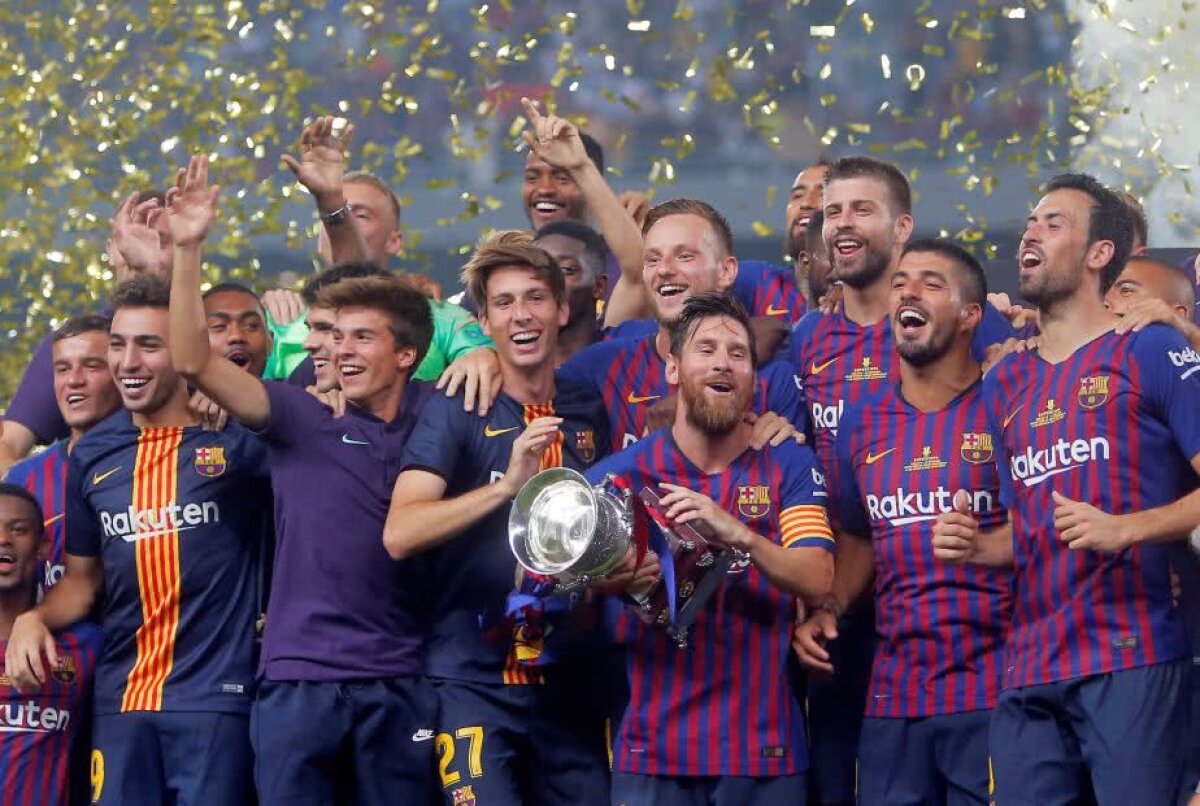 VIDEO + FOTO Barcelona a câștigat cu emoții Supercupa Spaniei, 2-1 cu Sevilla » Supergol marcat de Dembele, penalty ratat de andaluzi în minutul 90 + record stabilit de Leo Messi