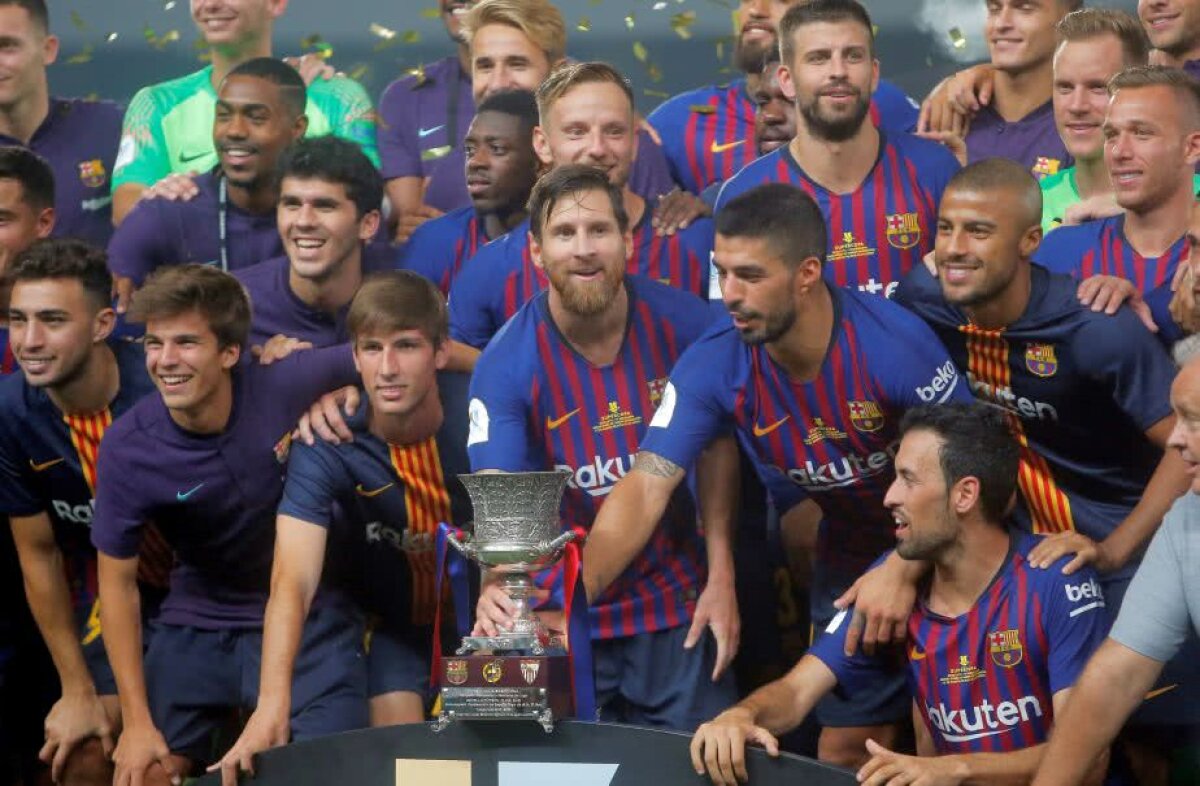 VIDEO + FOTO Barcelona a câștigat cu emoții Supercupa Spaniei, 2-1 cu Sevilla » Supergol marcat de Dembele, penalty ratat de andaluzi în minutul 90 + record stabilit de Leo Messi