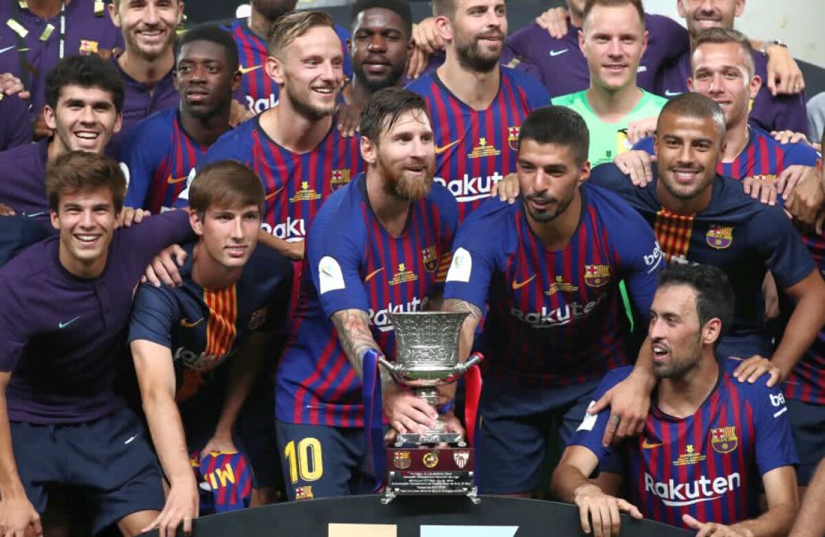 VIDEO + FOTO Barcelona a câștigat cu emoții Supercupa Spaniei, 2-1 cu Sevilla » Supergol marcat de Dembele, penalty ratat de andaluzi în minutul 90 + record stabilit de Leo Messi