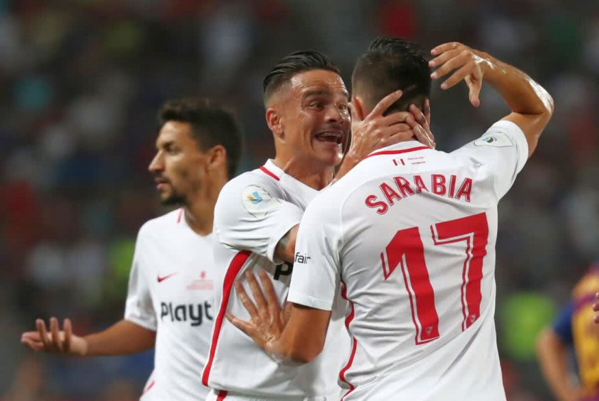 VIDEO + FOTO Barcelona a câștigat cu emoții Supercupa Spaniei, 2-1 cu Sevilla » Supergol marcat de Dembele, penalty ratat de andaluzi în minutul 90 + record stabilit de Leo Messi