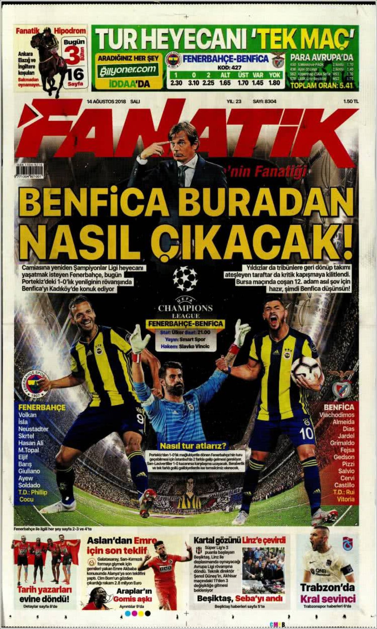 Ce scriu azi ziarele de sport din lume (14 august 2018)