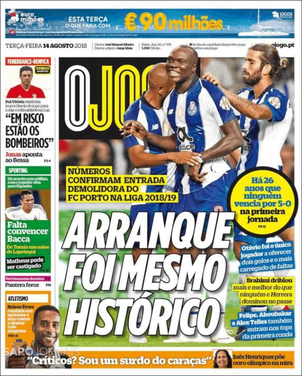 Ce scriu azi ziarele de sport din lume (14 august 2018)