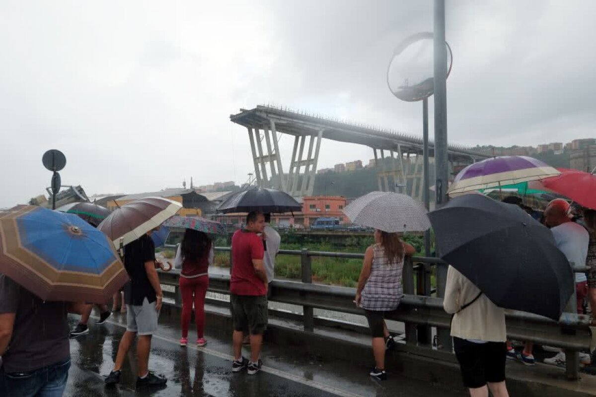 "Oh, Doamne! Oh, Doamne!" » Un fotbalist din Serie A a fost la 10 minute de tragedia de la Genova + declarație cutremurătoare a unui inginer: "Podul era făcut greșit, e un faliment"