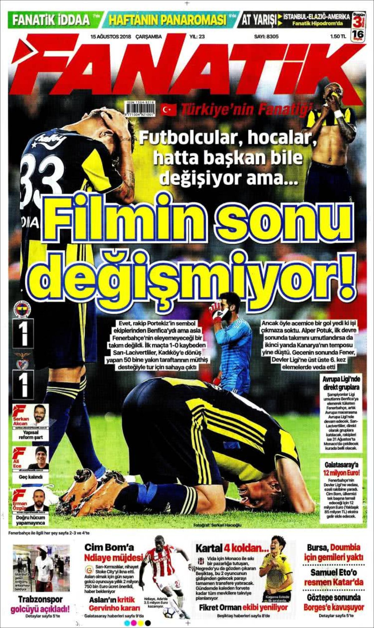 Ce scriu azi ziarele de sport din lume (15 august 2018)