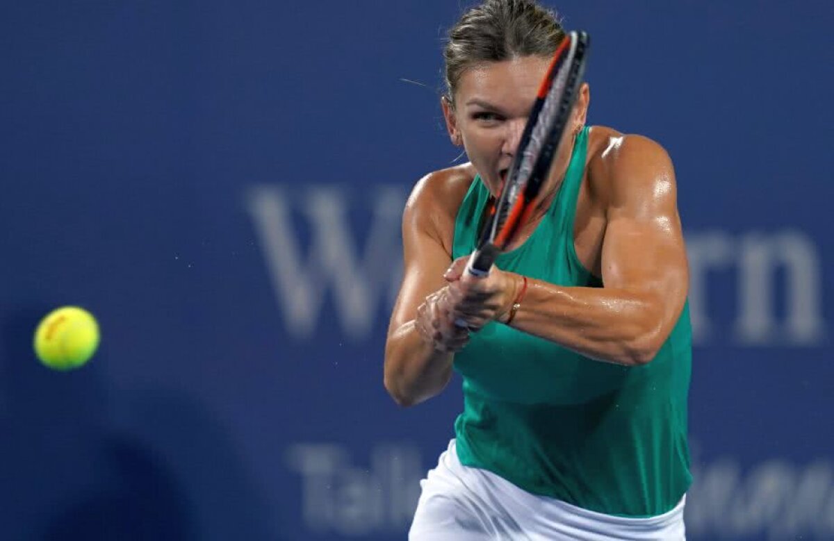 SIMONA HALEP - AJLA TOMLJANOVIC. Mai lungă încălzirea! Liderul WTA revine PERFECT după o zi de ploaie + Reacția liderului WTA