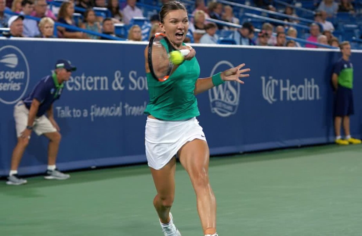 SIMONA HALEP - AJLA TOMLJANOVIC. Mai lungă încălzirea! Liderul WTA revine PERFECT după o zi de ploaie + Reacția liderului WTA