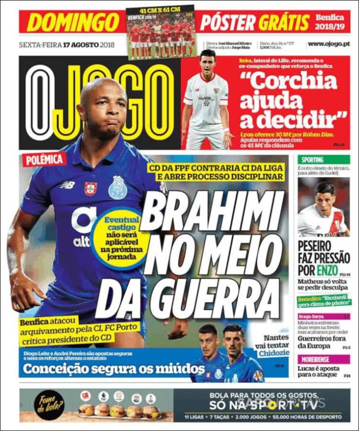 Ce scriu azi ziarele de sport din lume (17 august 2018)