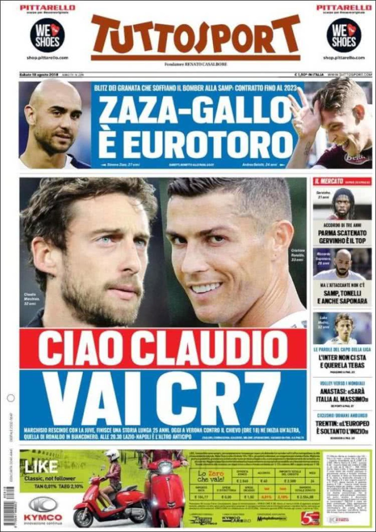 Ce scriu azi ziarele de sport din lume (18 august 2018)