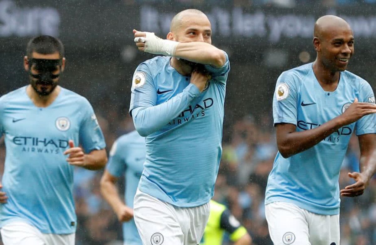 MANCHESTER CITY - HUDDERSFIELD 6-1 // FOTO Guardiola demolează Premier League: hat-trick de senzație Aguero + gestul superb al lui David Silva pentru copilul său născut prematur 