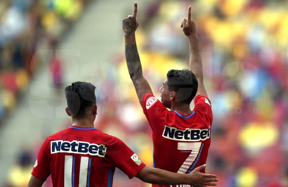 FCSB - SEPSI 2-0 // GALERIE FOTO Nu mai e Mbappe! » Florinel Coman a celebrat supergolul din lovitură liberă în stilul unui alt mare jucător