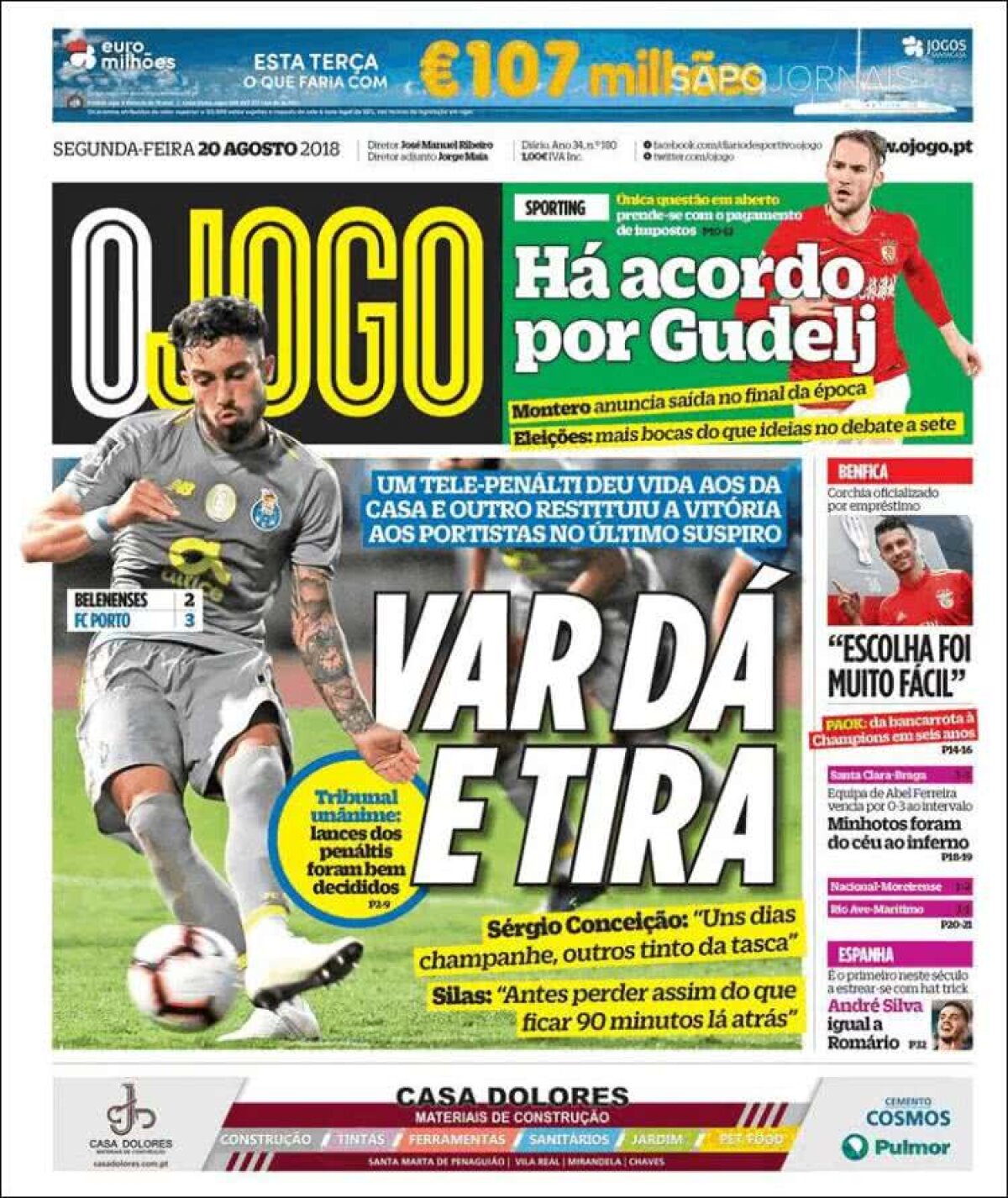 Ce scriu azi ziarele de sport din lume (20 august 2018)