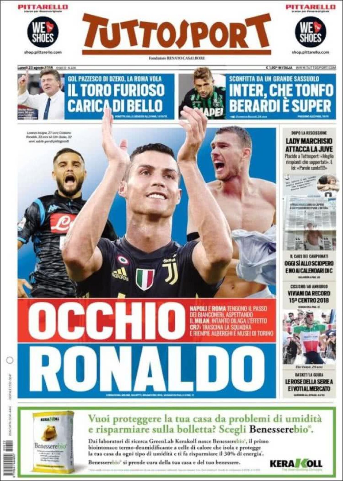 Ce scriu azi ziarele de sport din lume (20 august 2018)