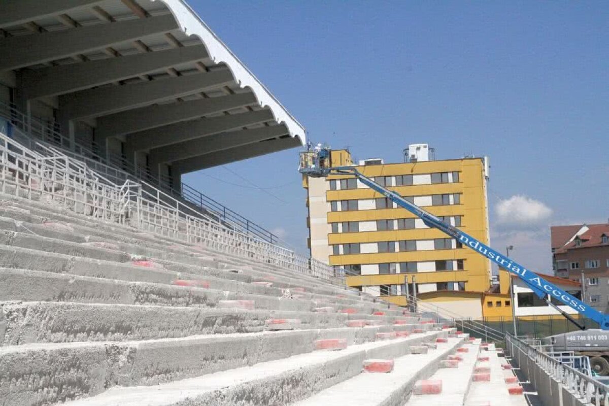 FOTO Stadionul va fi terminat într-o lună » Noutăți despre stadiul modernizărilor: gata pentru meciurile cu CFR și FCSB
