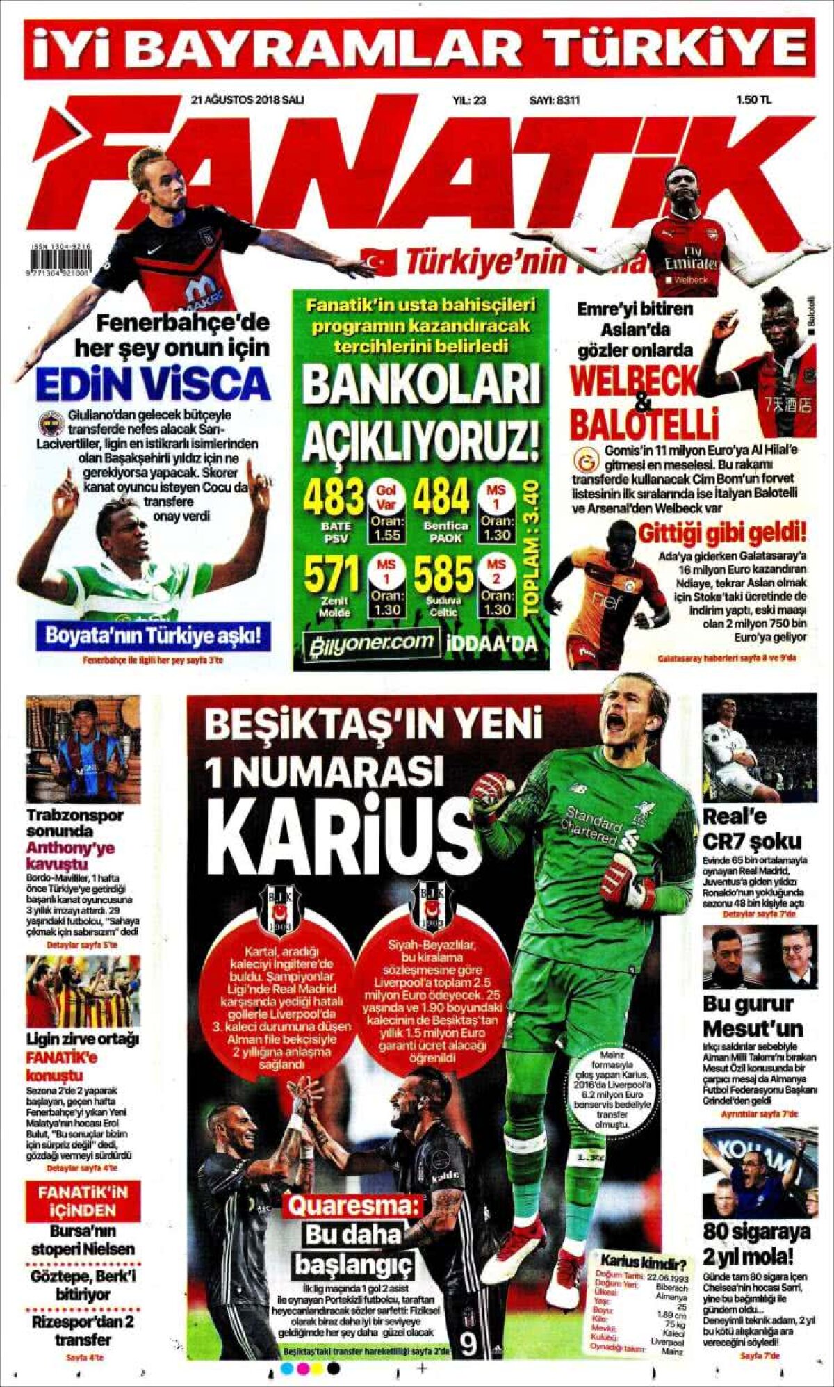 Ce scriu azi ziarele de sport din lume (21 august 2018)