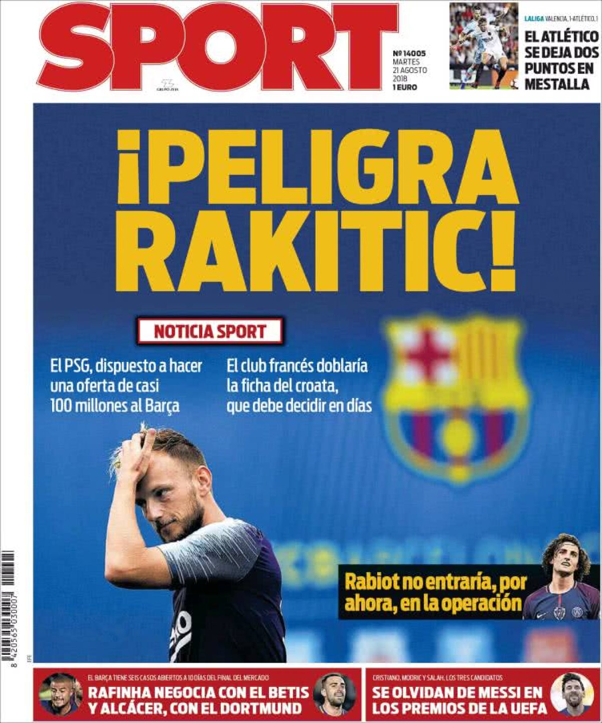 Ce scriu azi ziarele de sport din lume (21 august 2018)