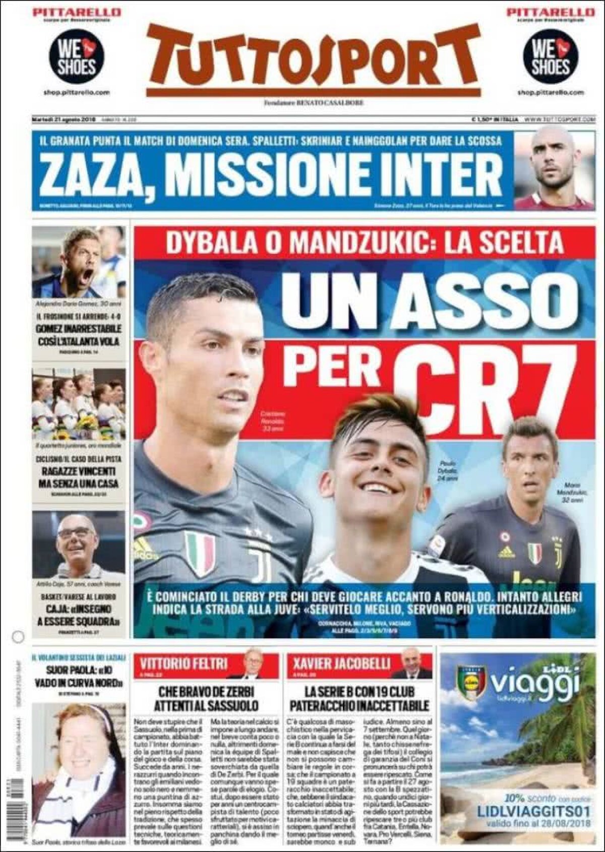 Ce scriu azi ziarele de sport din lume (21 august 2018)