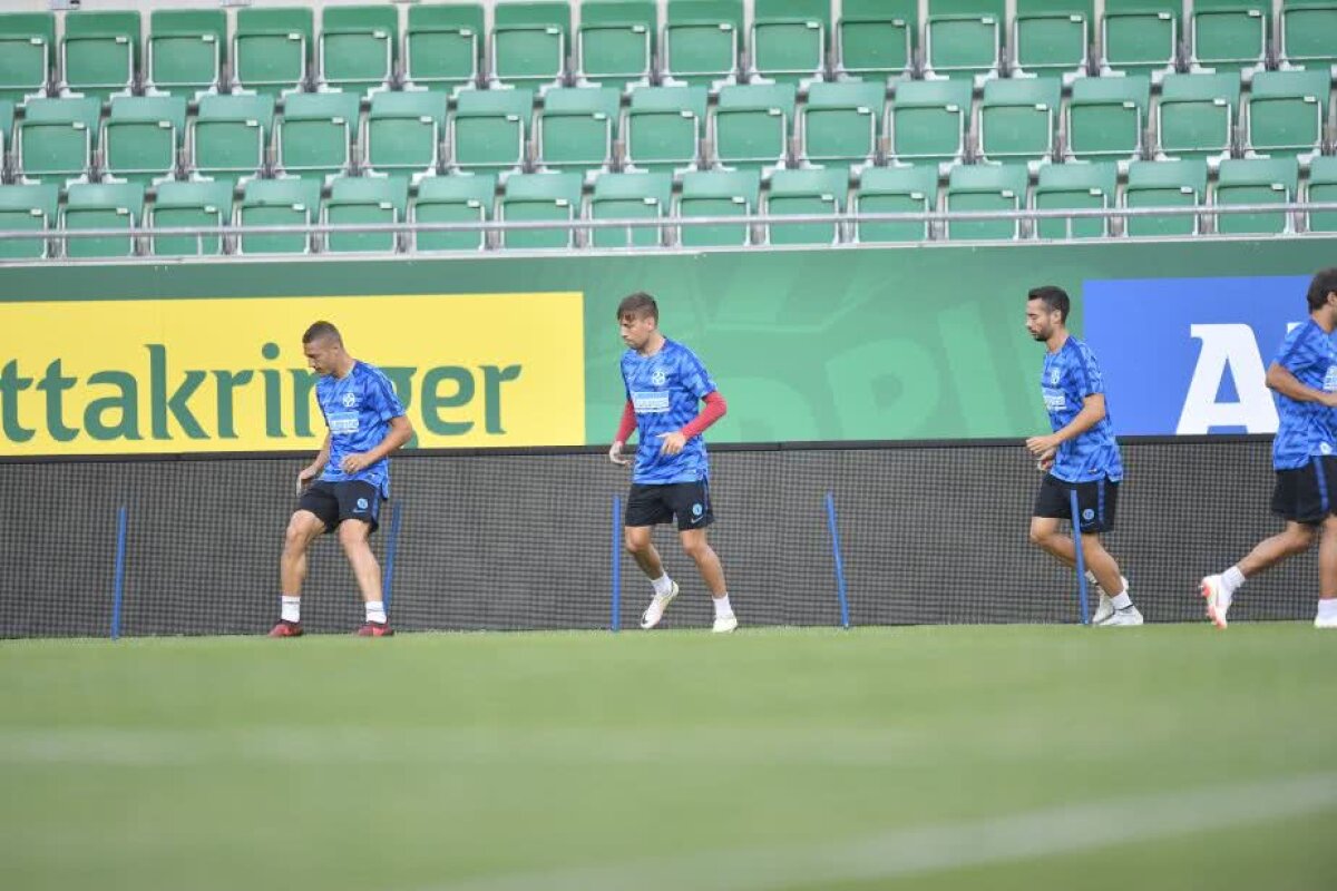 CORESPONDENȚĂ GSP DIN VIENA. GALERIE FOTO Nicolae Dică își ia toate măsurile de siguranță: "Ne vom da seama după dubla cu Rapid cât a contat asta"