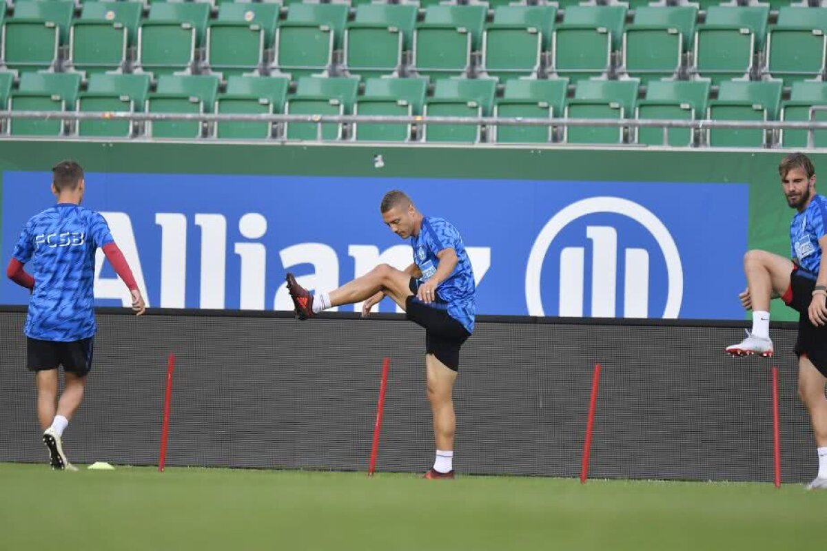 CORESPONDENȚĂ GSP DIN VIENA. GALERIE FOTO Nicolae Dică își ia toate măsurile de siguranță: "Ne vom da seama după dubla cu Rapid cât a contat asta"