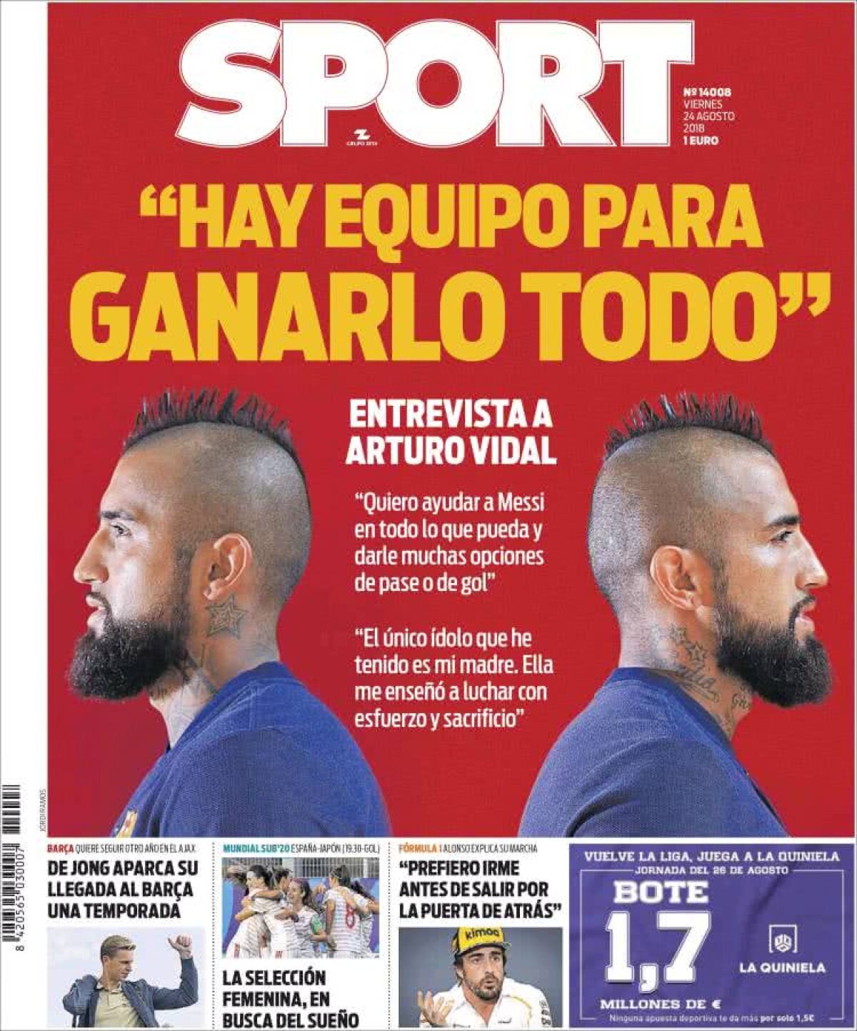 Ce scriu azi ziarele de sport din lume (24 august 2018)