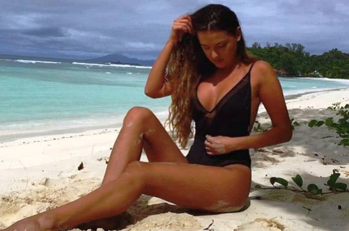 FOTO Secretul din spatele succesului » Iubita superbă a lui Marius Copil a atras toate privirile pe plaja din Miami