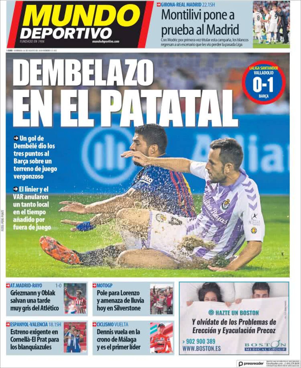 Ce scriu azi ziarele de sport din lume (26 august 2018)