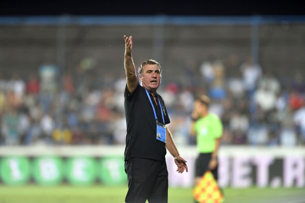 VIITORUL - FCSB // FOTO Moment tensionat pe banca Viitorului » Hagi și-a ieșit din minți și a țipat la antrenorul de portari!