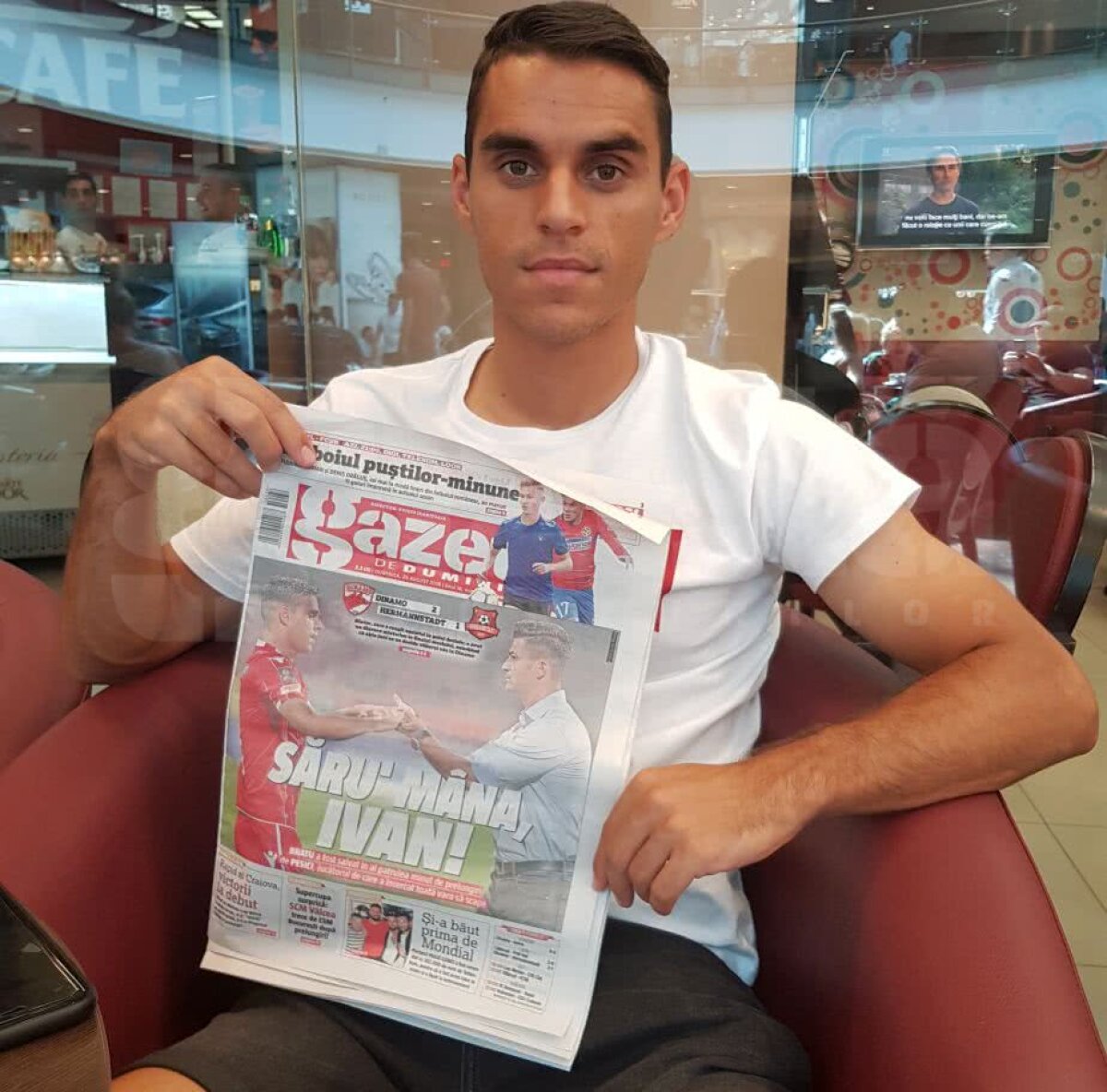 EXCLUSIV Eroul lui Dinamo, Ivan Pesic, a savurat apariția sa pe prima pagină a Gazetei: ”Sunt mândru!” + "Acesta e cel mai important obiectiv al nostru"