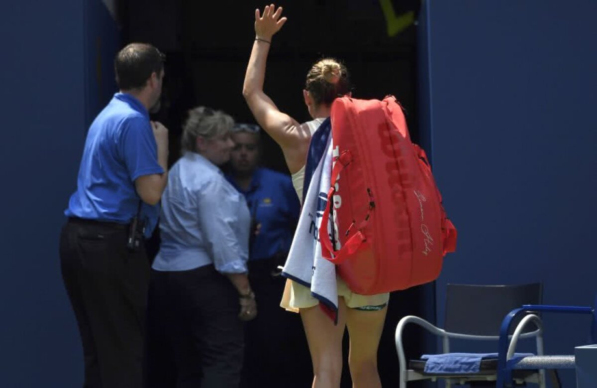 SIMONA HALEP - KAIA KANEPI // FOTO Coșmar sau realitate? Simona Halep, eliminată în primul tur de la US Open după ce a fost masacrată de jocul agresiv al Kaiei Kanepi