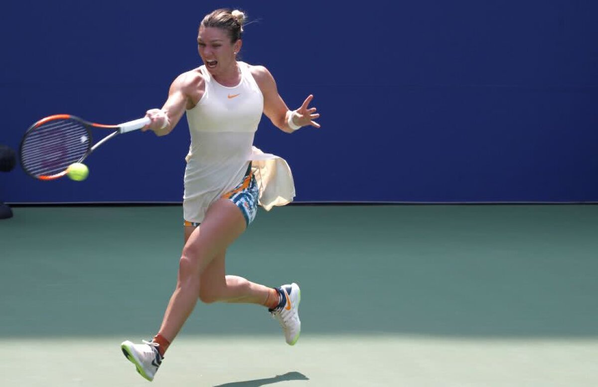 SIMONA HALEP - KAIA KANEPI // FOTO Coșmar sau realitate? Simona Halep, eliminată în primul tur de la US Open după ce a fost masacrată de jocul agresiv al Kaiei Kanepi