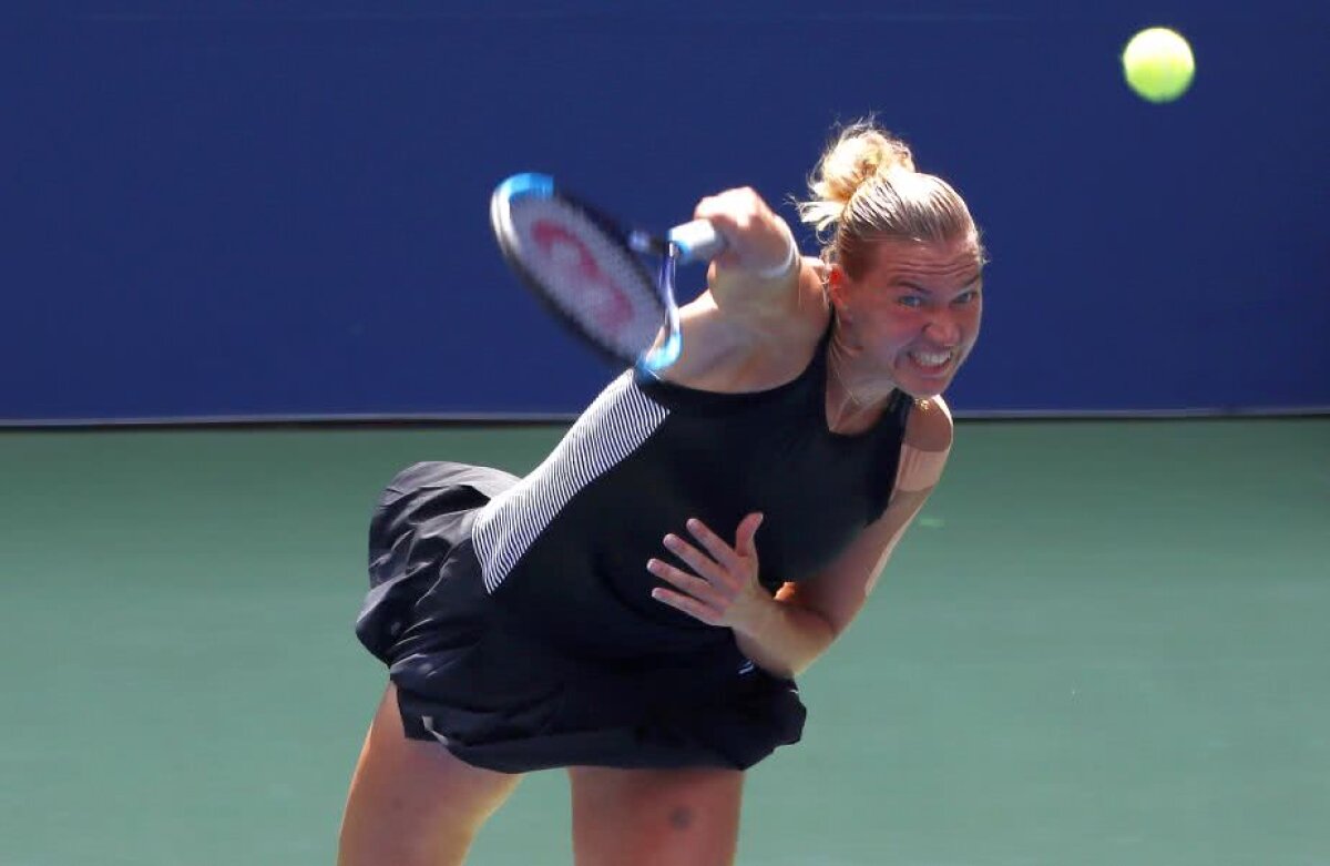 SIMONA HALEP - KAIA KANEPI // FOTO Coșmar sau realitate? Simona Halep, eliminată în primul tur de la US Open după ce a fost masacrată de jocul agresiv al Kaiei Kanepi