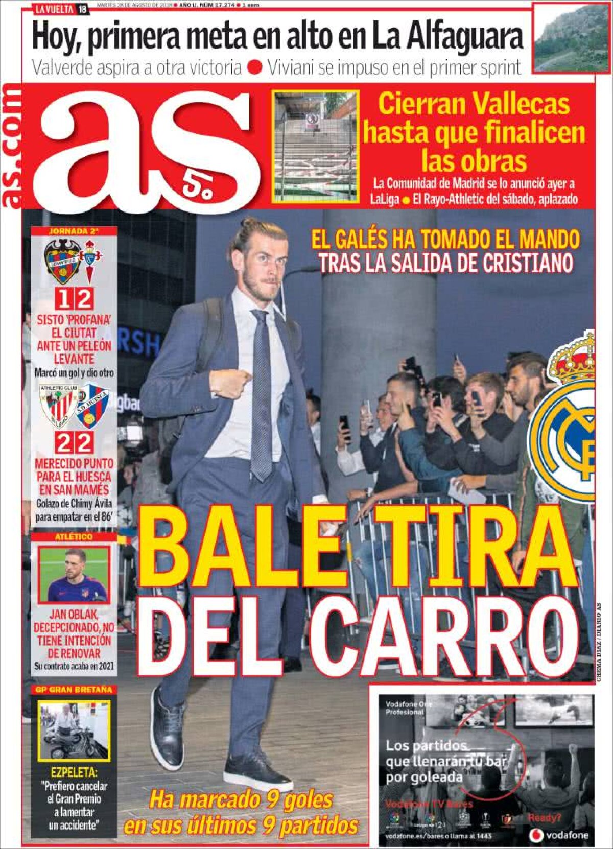 Ce scriu azi ziarele de sport din lume (28 august 2018)